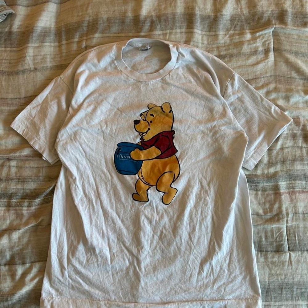 Vintage 90s Disney Winnie The Pooh Double Sided Single Stitch T-Shirt (Size XL)